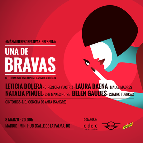 “Una de bravas”, el evento de #MásMujeresCreativas para celebrar el Día de la Mujer