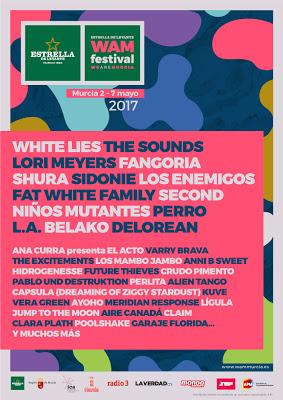 We Are Murcia 2017: White Lies, The Sounds, Lori Meyers, Los Enemigos, Sidonie, Second, Niños Mutantes, L.A...