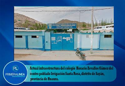 En Sayán: CONSTRUCCIÓN Y EQUIPAMIENTO DEL COLEGIO HORACIO ZEVALLOS...
