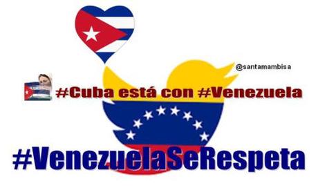 #Cuba está con #Venezuela en tuitazo mundial