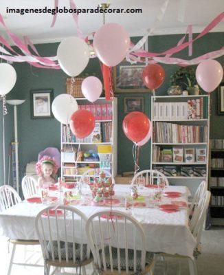 decoracion con globos sencilla para fiesta infantil arreglos