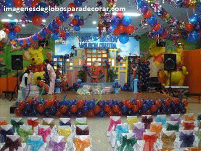 decoracion con globos para fiesta infantil de niño decorar