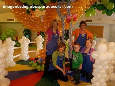 decoracion con globos para fiesta infantil de niño arreglos