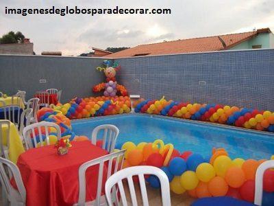 decoracion con globos para fiesta infantil de niño adornos