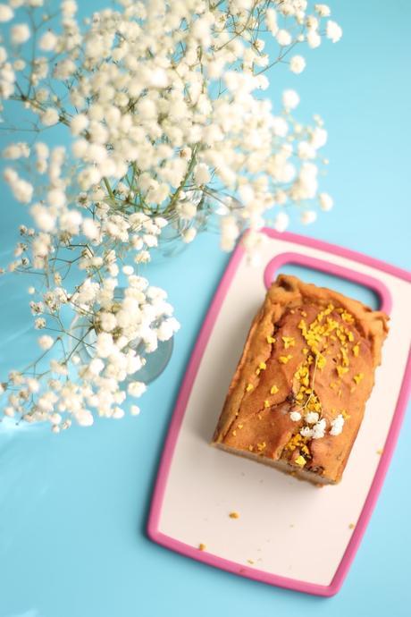 Plum cake vegano y sin azúcar