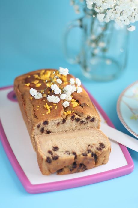 Plum cake vegano y sin azúcar