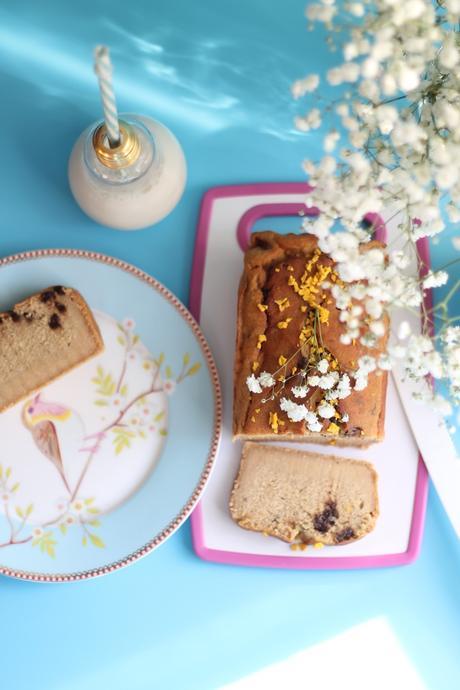 Plum cake vegano y sin azúcar