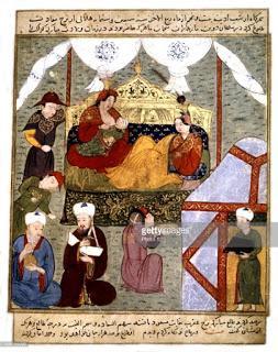 La corte del ilkán de Persia.
