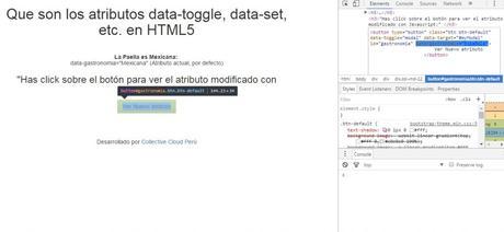 Que son los atributos data-toggle, data-set, etc. en HTML5