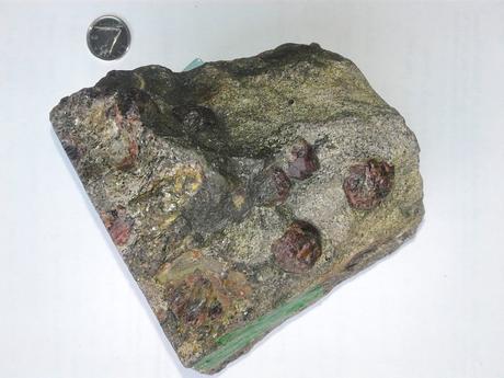 Una muestra de la roca de 4.28 billones años de la Nuvvuagittuq Greenstone Belt, en Québec, Canadá.