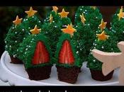 Cuatro imagenes cupcakes navideños decorados faciles