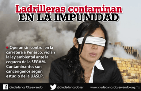 Denuncian quema de residuos tóxicos por parte de ladrilleras