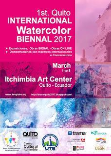 1º bienal Internacional acuarela Ecuador. Quito 2017