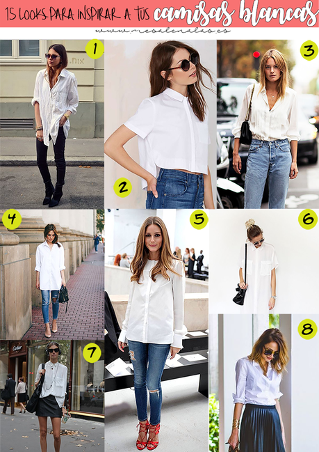 15 LOOKS CON CAMISA BLANCA QUE NO TE PUEDES PERDER