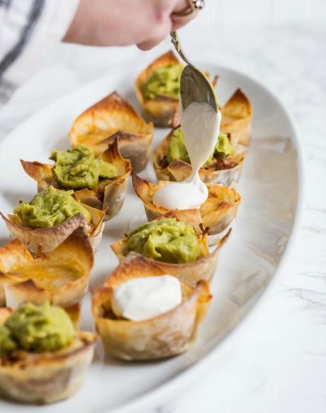 Tacos crujientes con vegetales