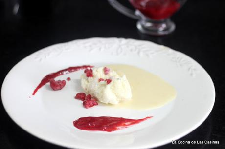 Esponja de Tres Leches con Coulis de Frambuesa #CookingTheChef: Enrique Olvera