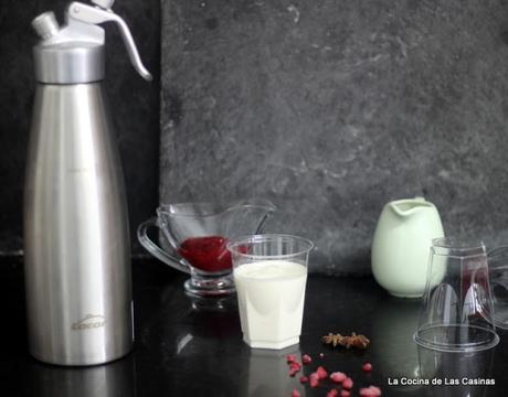 Esponja de Tres Leches con Coulis de Frambuesa #CookingTheChef: Enrique Olvera