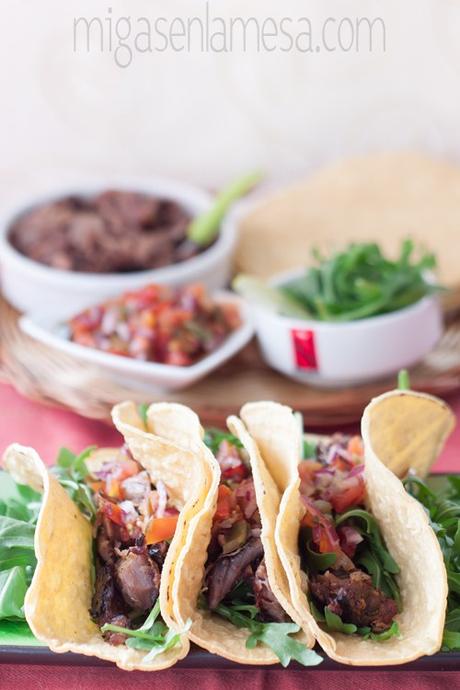 TACOS DE CERDO CON PICO DE GALLO [Made In Spain… como se ha podido]