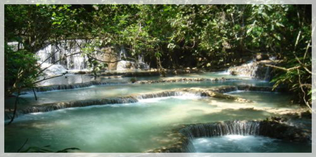 La cascada de Tat Kuang Si