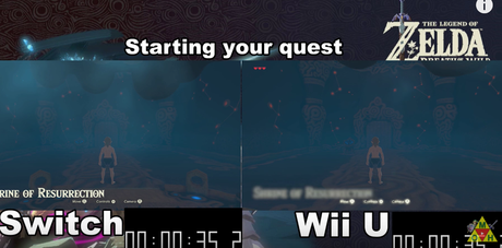 La versión de Wii U de Zelda: Breath of the Wild es más rápida en momentos muy concretos