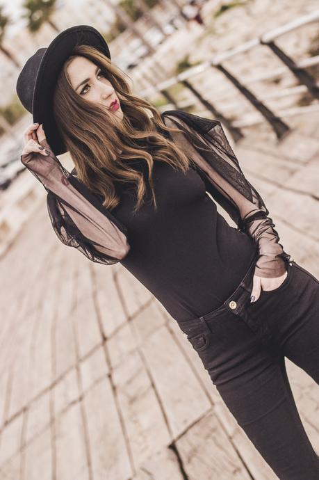 TULLE NOIR - BODY DE TUL