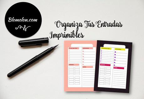 Organiza Tus Entradas (imprimibles)