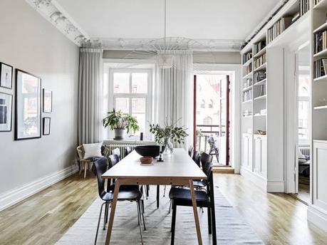 librerías inspiración Librerías de suelo a techo estilo escandinavo estilismo de estanterías estanterías nórdicas estanterías inspiración distribución librerías blog decoración nórdica 