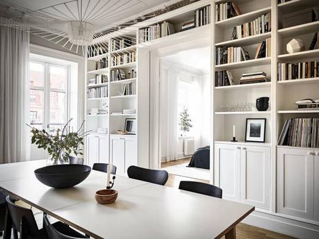 librerías inspiración Librerías de suelo a techo estilo escandinavo estilismo de estanterías estanterías nórdicas estanterías inspiración distribución librerías blog decoración nórdica 