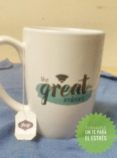 Desconectate toma vino para eliminar el estres