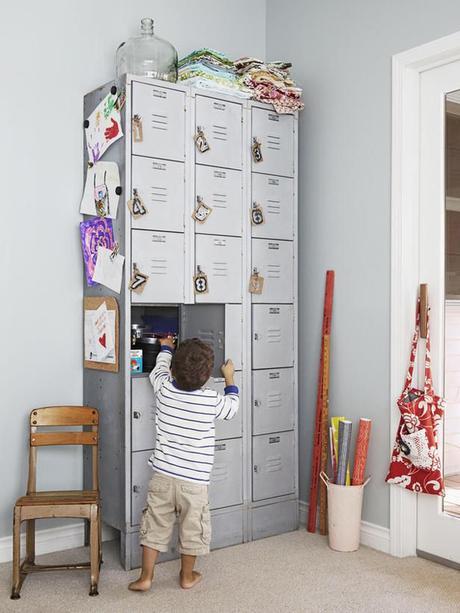 Decora tu hogar con taquillas metálicas vintage.