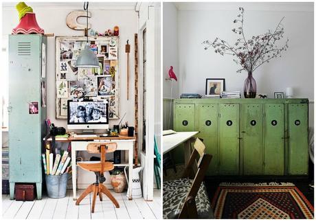 Decora tu hogar con taquillas metálicas vintage.