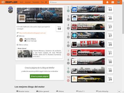 Primero en el ranking