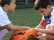 Prebenjamines clases deportividad olvidarse juego para atender rival