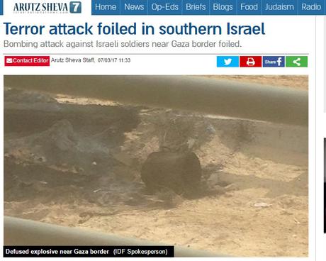 Evitado atentado terrorista en el sur de Israel.