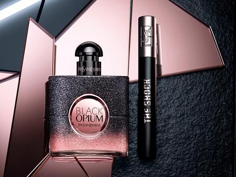 La Delicada Sensualidad de Black Opium Floral Shock y la Abrumadora Intensidad de la Máscara Volume E et Faux Cils The Shock de YSL Beauty