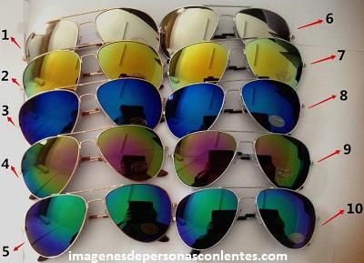 imagenes de diferentes tipos de lentes modelos