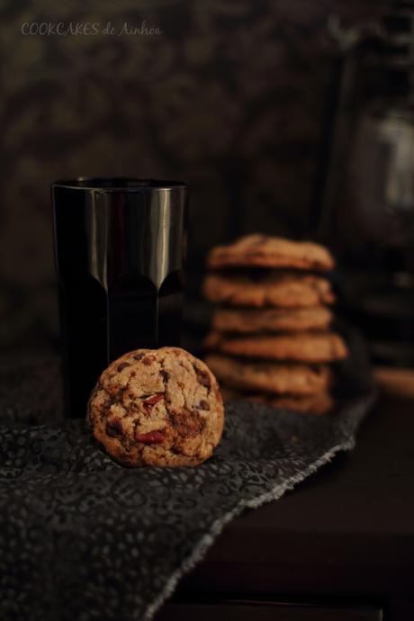 Cookies de chocolate, toffee y nueces pacanas