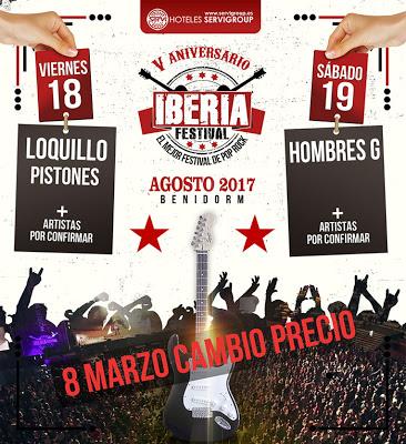 Iberia Festival 2017: Loquillo, Hombres G, Pistones...