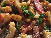 Pasta setas jamón