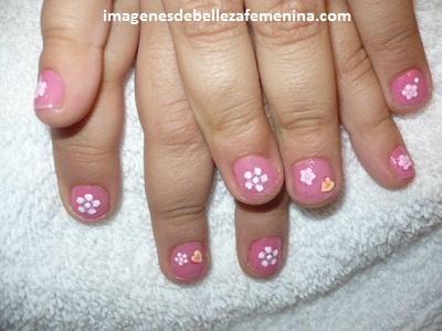 imagenes de manicure faciles para niñas diseños