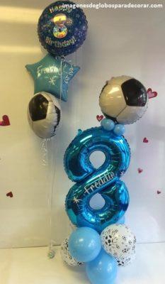 adorno para cumpleaños con globos decoracion