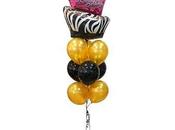 Cuatro imagenes idea adorno para cumpleaños globos