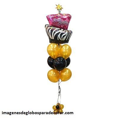 adorno para cumpleaños con globos arreglos