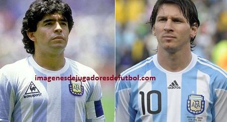 imagenes de messi y maradona seleccion