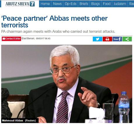 El “socio para la paz”, Abbas, se reune con terroristas.