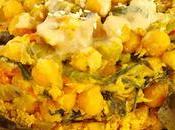 Revuelto cremoso garbanzos berros tahini