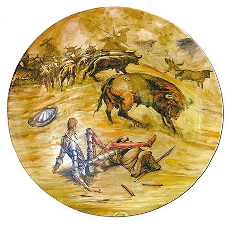 El Quijote en la cerámica de Talavera (y II)