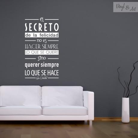 Vinilos adhesivos decorativos frases