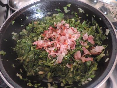 LASAÑA DE ACELGAS CON BACON