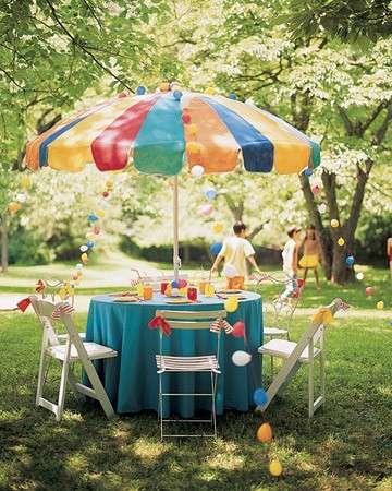 Ideas para decoración de fiestas al aire libre